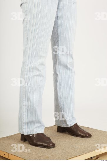 Calf Woman Casual Trousers Average Studio photo references