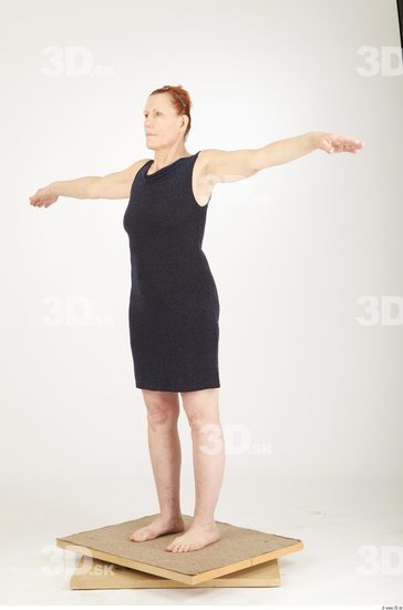 Whole Body Woman T poses Casual Dress Average Studio photo references