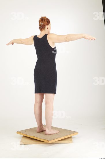 Whole Body Woman T poses Casual Dress Average Studio photo references