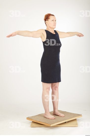 Whole Body Woman T poses Casual Dress Average Studio photo references