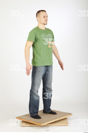 Whole Body Man Animation references Casual Average Studio photo references