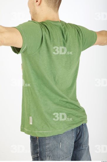 Upper Body Man Casual Shirt T shirt Average Studio photo references