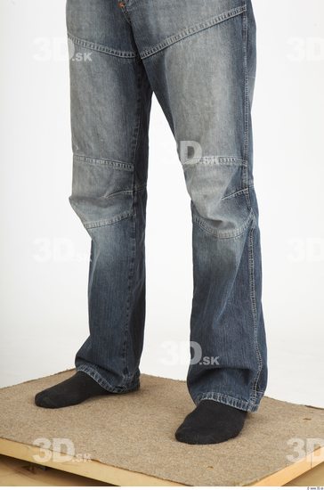 Calf Man Casual Jeans Average Studio photo references