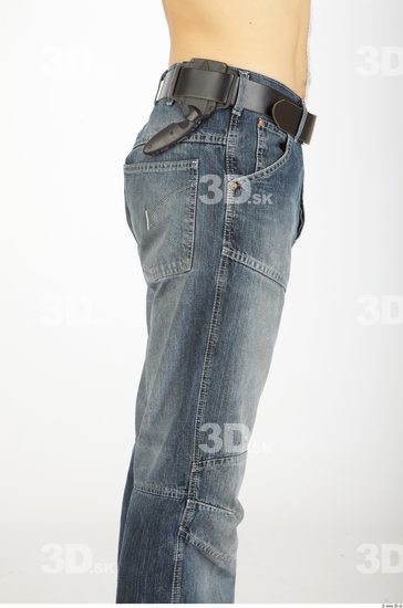 Thigh Man Casual Jeans Average Studio photo references