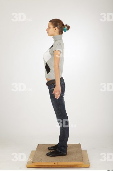 Whole Body Woman Animation references Casual Slim Studio photo references