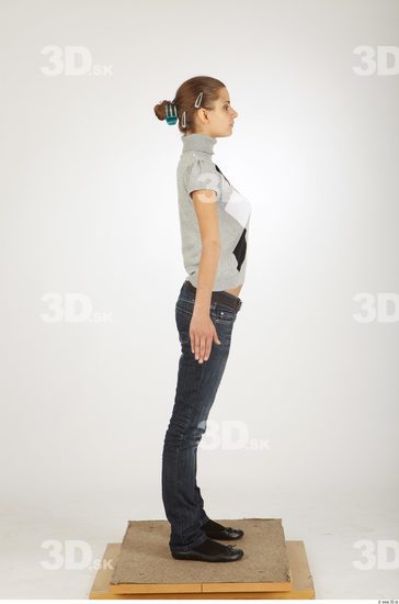 Whole Body Woman Animation references Casual Slim Studio photo references