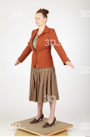 Whole Body Woman Animation references Casual Overweight Studio photo references