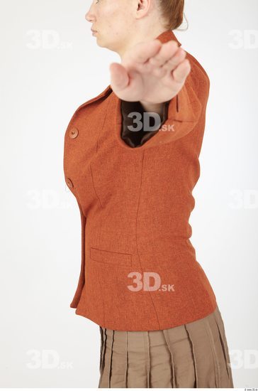 Upper Body Whole Body Woman Animation references Casual Jacket Overweight Studio photo references