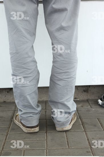 Calf Man Casual Pants Slim Street photo references