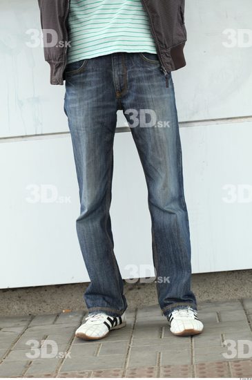 Leg Man Asian Casual Jeans Slim Street photo references