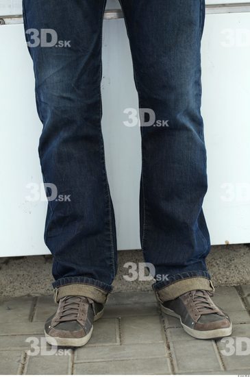 Calf Man Casual Jeans Average Street photo references