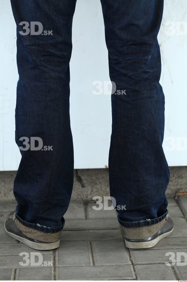 Calf Man Casual Jeans Average Street photo references