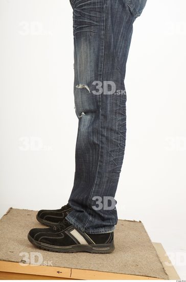 Calf Whole Body Man Animation references Casual Jeans Average Studio photo references