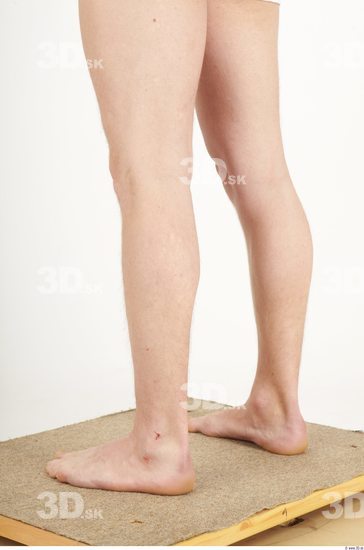 Calf Whole Body Man Animation references Nude Casual Average Studio photo references