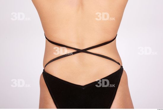 Whole Body Back Woman Underwear Muscular Studio photo references