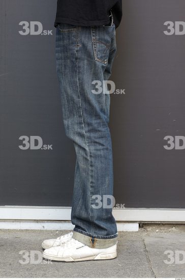 Leg Man Casual Jeans Athletic Street photo references