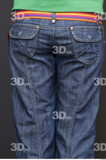 Thigh Head Woman Casual Jeans Average Street photo references