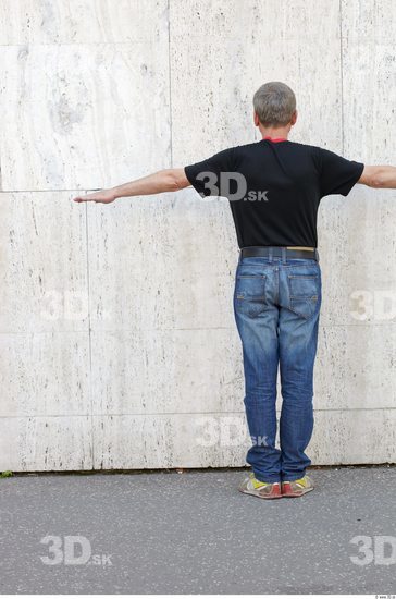 Whole Body Man T poses Casual Slim Street photo references