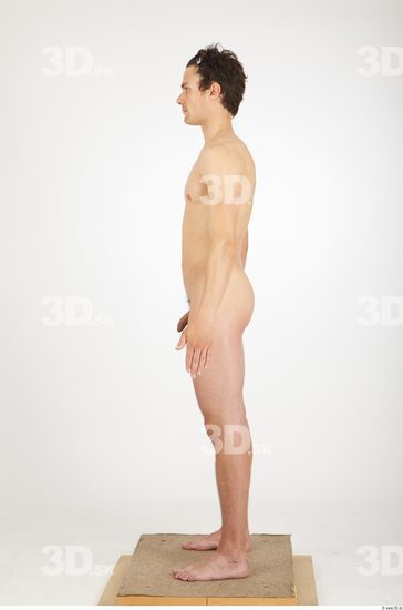 Whole Body Man T poses Nude Athletic Studio photo references