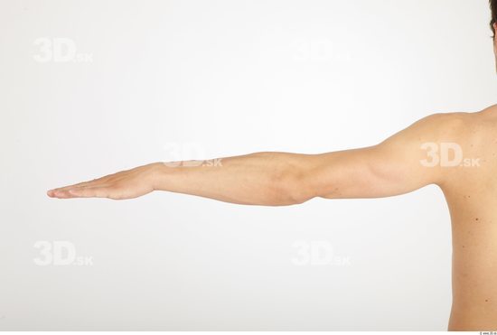 Arm Whole Body Man Nude Athletic Studio photo references