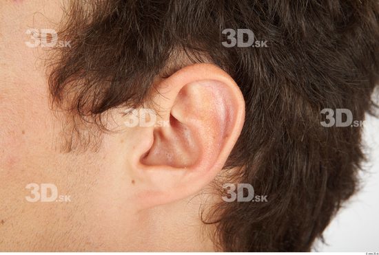 Ear Whole Body Man Nude Athletic Studio photo references