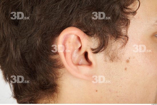 Ear Whole Body Man Nude Athletic Studio photo references