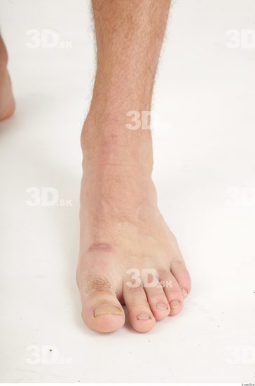 Foot Whole Body Man Nude Athletic Studio photo references