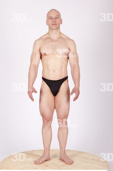 Whole Body Man Animation references Sports Swimsuit Muscular Studio photo references