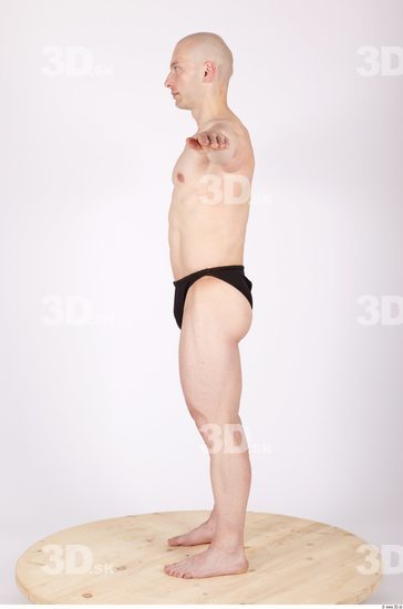 Whole Body Man T poses Sports Swimsuit Muscular Studio photo references