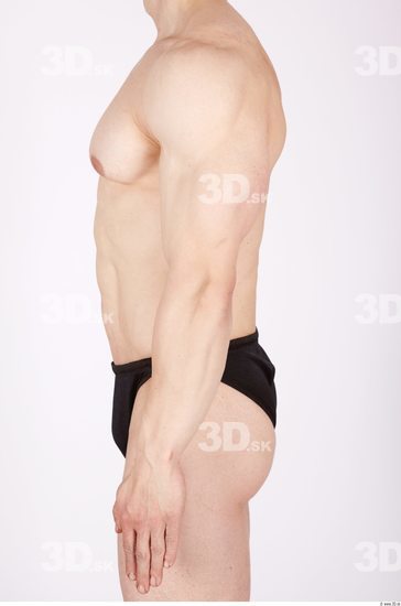 Arm Whole Body Man Sports Swimsuit Muscular Studio photo references