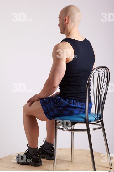 Whole Body Man Artistic poses White Sports Muscular