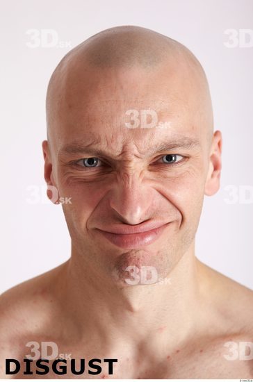 Face Emotions Man White Muscular