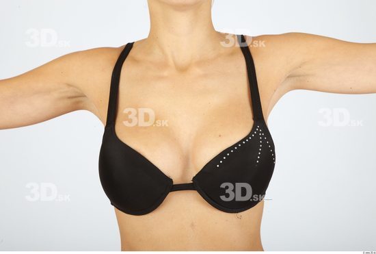 Chest Woman Animation references Underwear Bra Slim Studio photo references