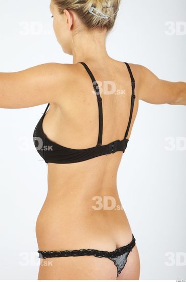 Upper Body Woman Animation references Underwear Bra Slim Studio photo references