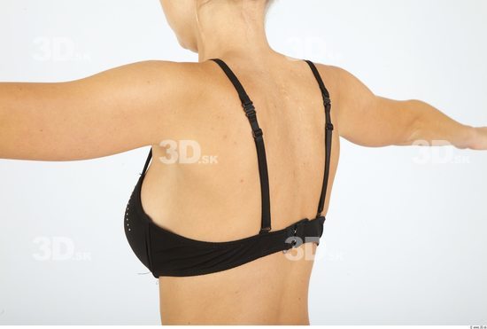 Back Woman Animation references Underwear Bra Slim Studio photo references