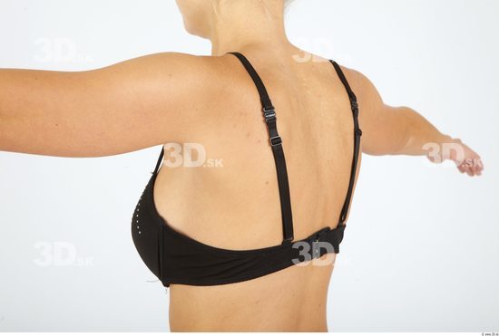 Back Woman Animation references Underwear Bra Slim Studio photo references