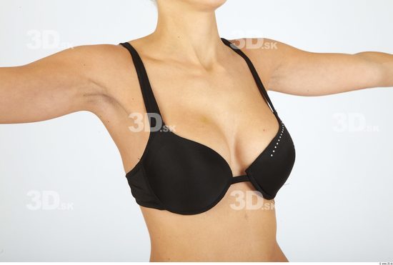 Chest Woman Animation references Underwear Bra Slim Studio photo references