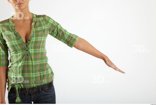 Arm Woman Animation references White Casual Shirt Slim