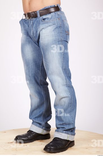 Leg Whole Body Man Casual Jeans Muscular Studio photo references