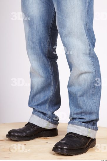 Calf Whole Body Man Casual Jeans Muscular Studio photo references