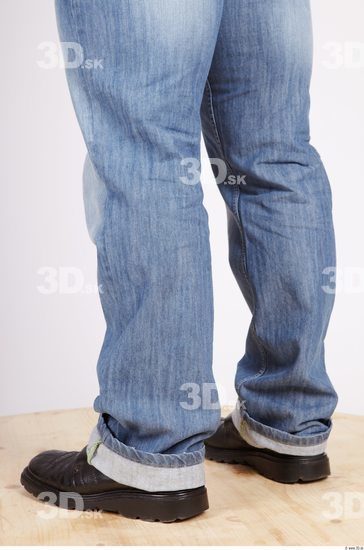 Calf Whole Body Man Casual Jeans Muscular Studio photo references