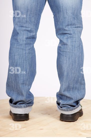 Calf Whole Body Man Casual Jeans Muscular Studio photo references