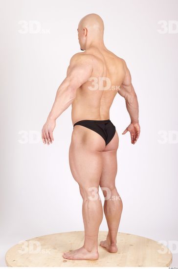 Whole Body Man Casual Sports Swimsuit Muscular Studio photo references