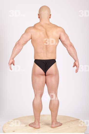 Whole Body Man Casual Sports Swimsuit Muscular Studio photo references