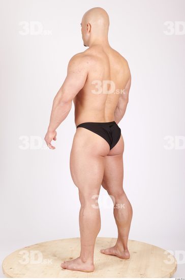 Whole Body Man Casual Sports Swimsuit Muscular Studio photo references