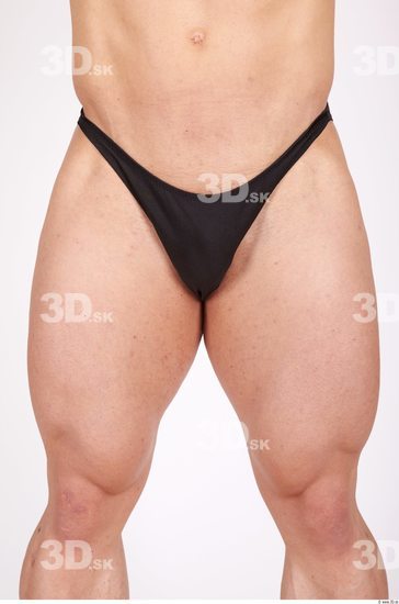 Thigh Whole Body Man Casual Sports Swimsuit Muscular Studio photo references