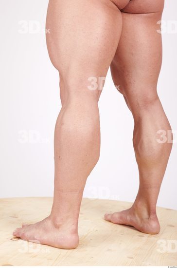 Calf Whole Body Man Nude Casual Muscular Studio photo references