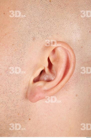 Ear Whole Body Man Casual Muscular Studio photo references