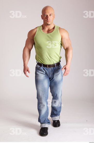 Whole Body Man Animation references White Casual Muscular