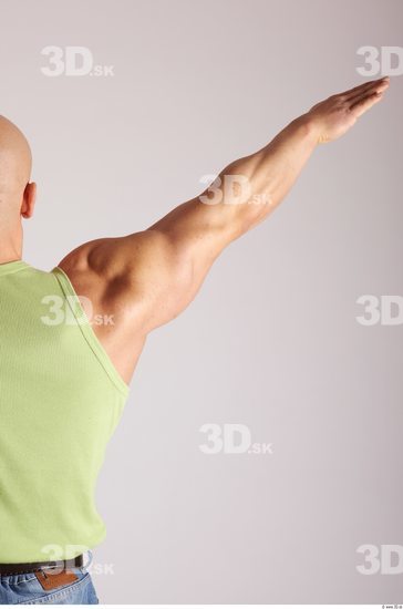 Arm Man Animation references White Casual Singlet Muscular